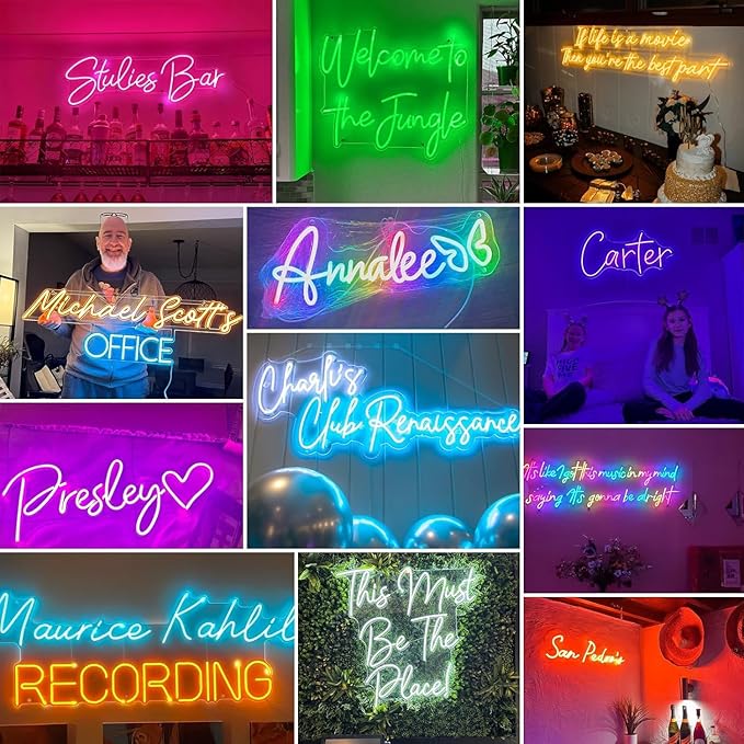 Custom Neon Signs, Large Custom Led Neon Name Sign - Image 8