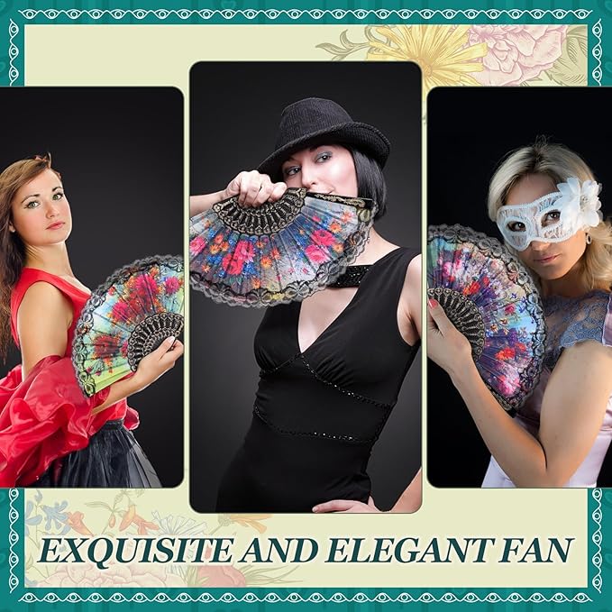 Geetery 30 Pcs Folding Hand Fan - Image 6