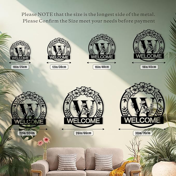Custom Metal Name Sign, Personalized Family Last Name Signs - Image 7