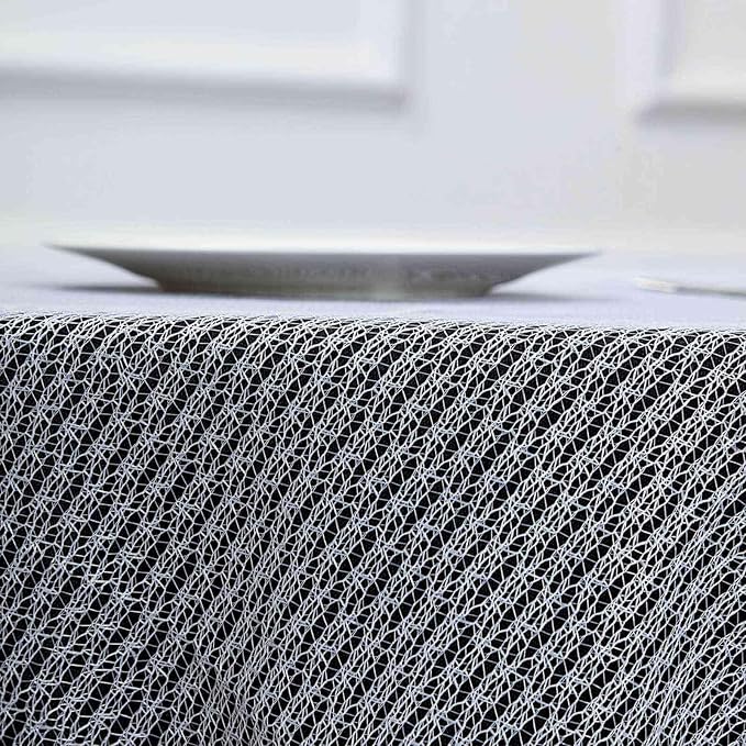 Tableclothsfactory 120" White Premium Lace Round Tablecloth - Image 7