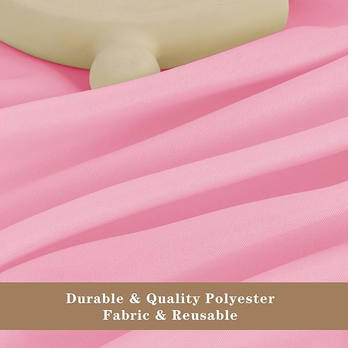 Fitable Pink Rectangle Tablecloths - Image 3
