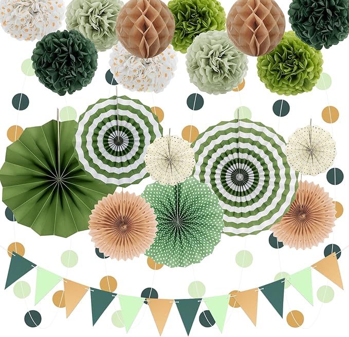 Green Party Decorations by Marwey