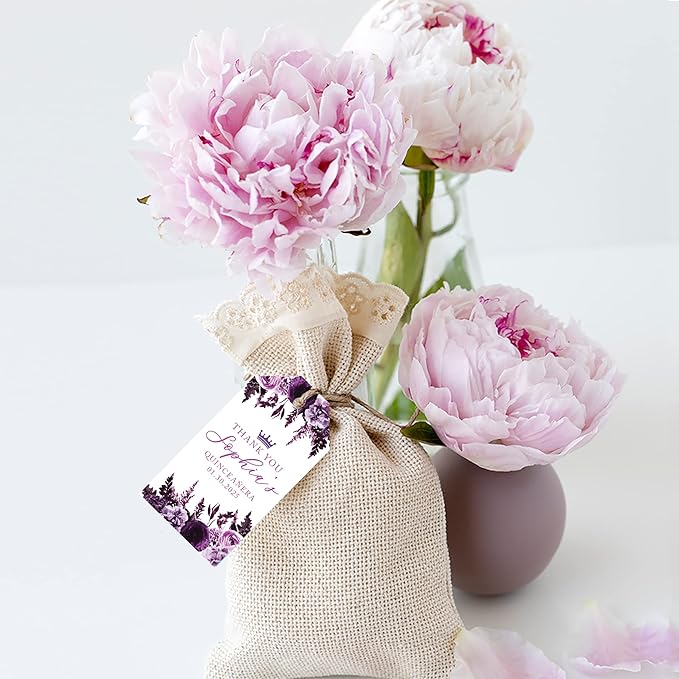 Andaz Press 40-Pack Personalized Quinceañera Favor Tags - Image 4