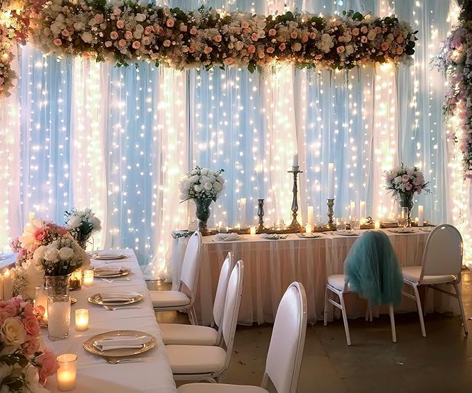 White Tulle Backdrop Curtain - Image 4