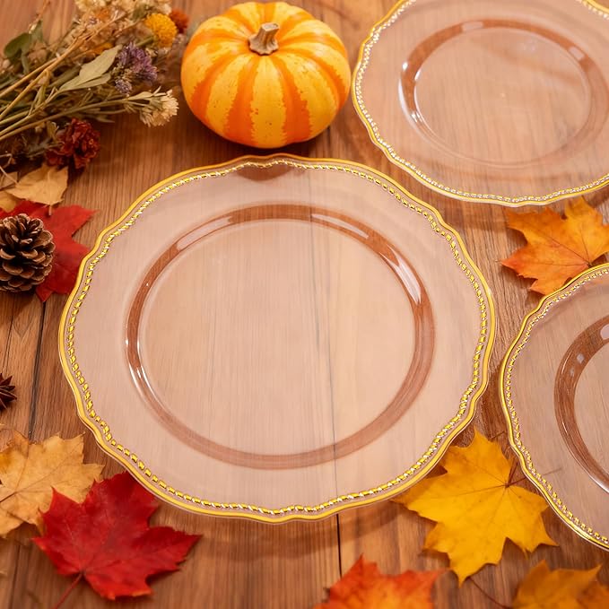 Hioasis 60pcs Clear Plastic Plates - Image 2
