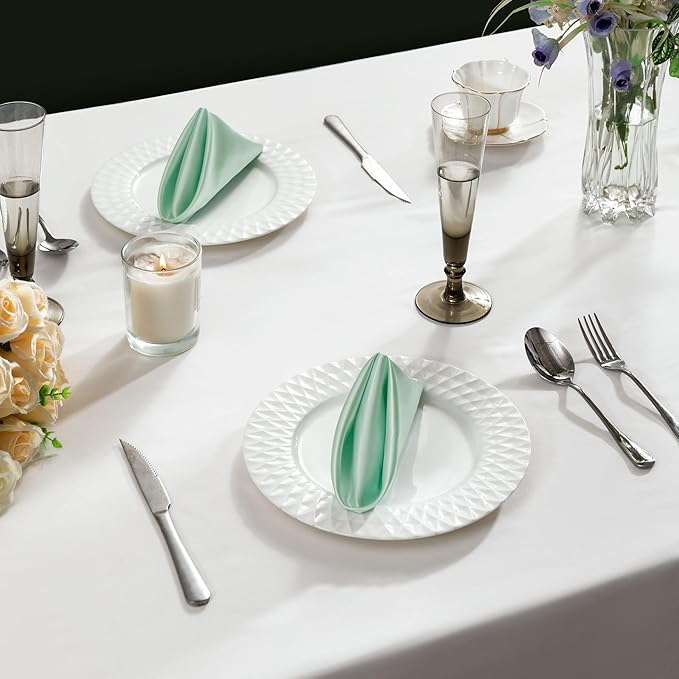 36 Pack Square Satin Dinner Napkins, 16x16 Inches Silky Soft Smooth Table Cloth - Image 4