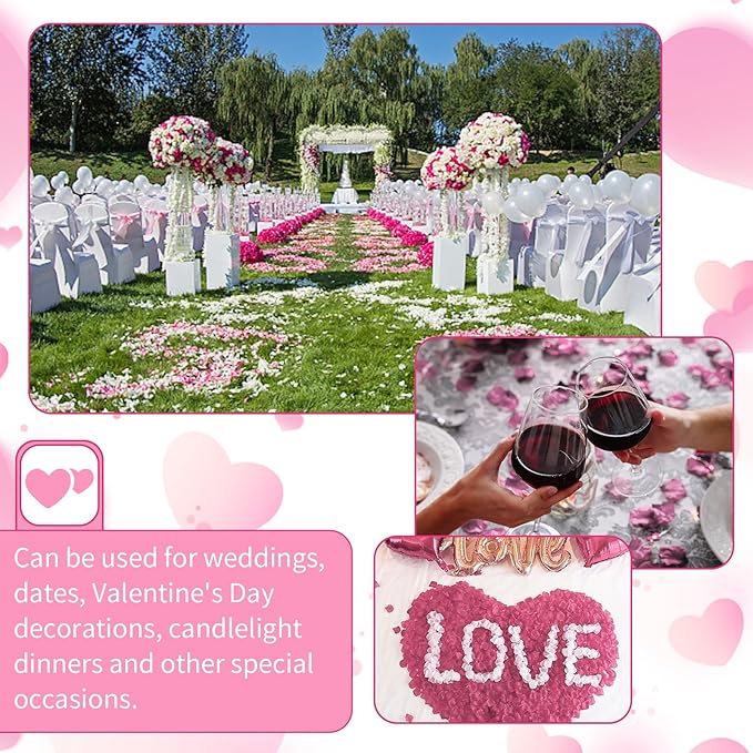 1000 Pcs Artificial Fake Rose Petals, Flower Petals - Image 6