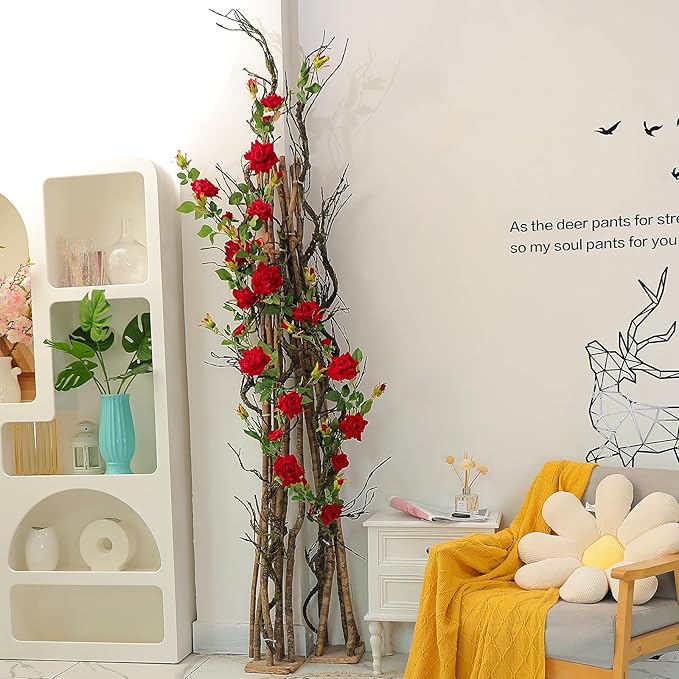 180cm/70.86in Bendable Artificial Tree Branches Liana Vines Garland Rattan - Image 7