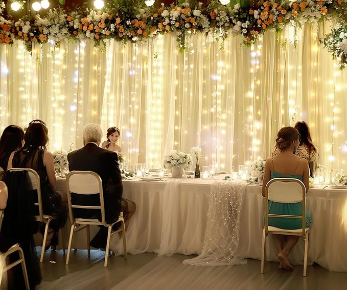 Champagne Tulle Photo Backdrop Curtain - Image 6