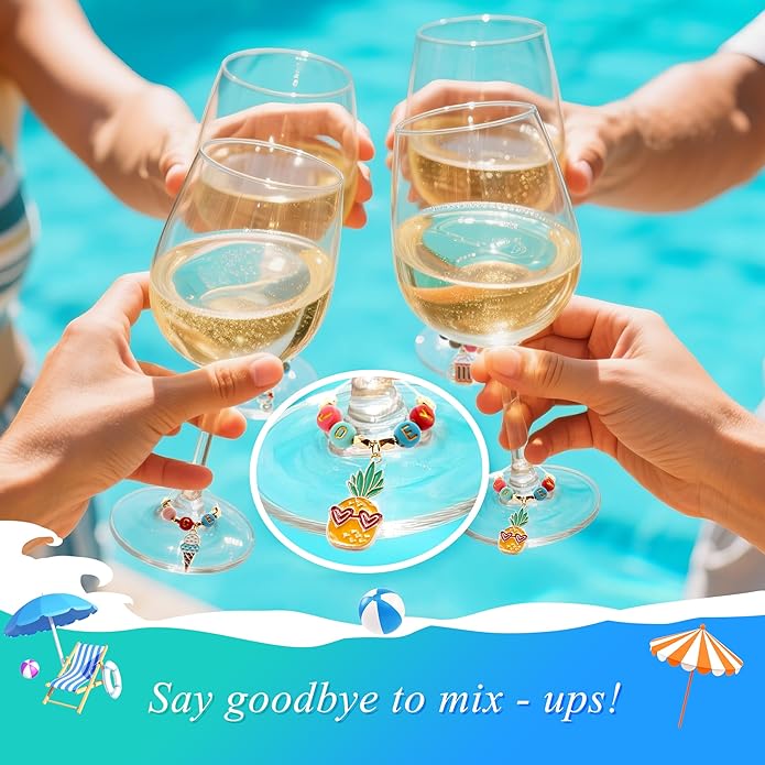 DIY Wine Glass Charms Kit, Glass Identifiers - Image 6