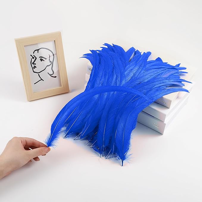 Holmgren Blue Rooster Feathers Bulk - Image 2