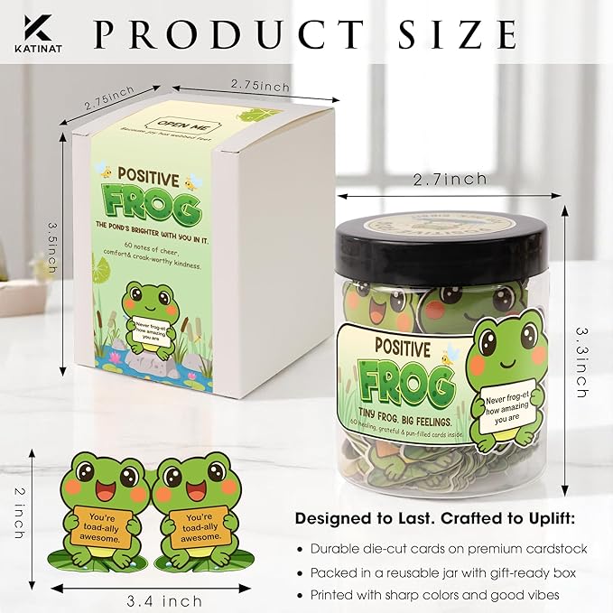 Positive Frog Jar – Thank You Gifts - Image 2