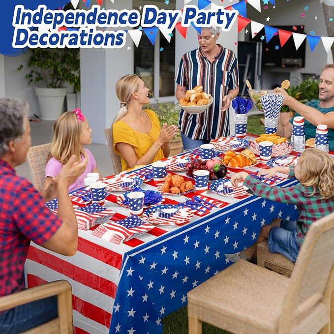 452 Pcs American Flag Party Supplies Veterans Day Decorations - Image 5