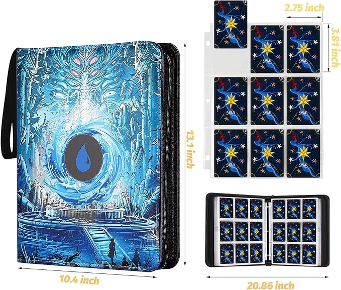 Card Binder for MTG Cards, Premium 9 Pocket Card Binder for Trading Cards - Image 4