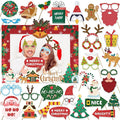 HOWAF 30 Pcs Christmas Photo Booth Props by HOWAF