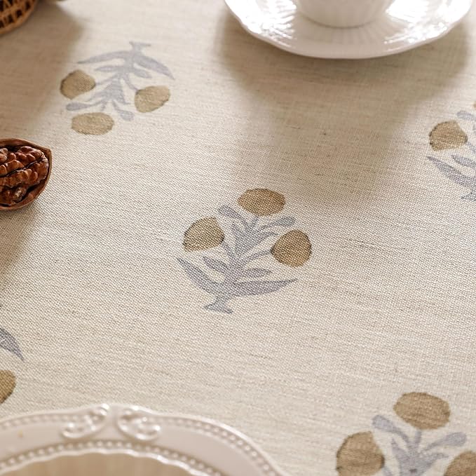 patdrea Designer Beige Extra Long Tablecloth - Image 6