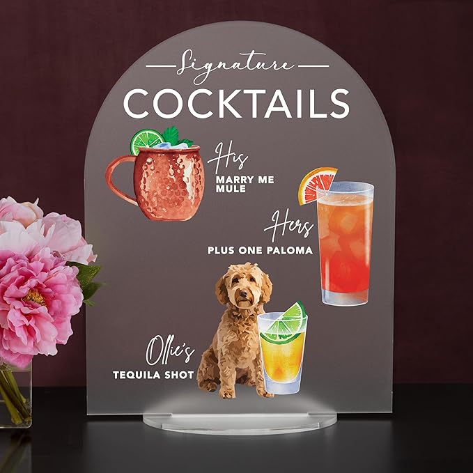 Pet Signature Drink Wedding Signs - Image 2