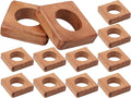 Wooden Napkin Rings Set of 12 Fall Decor by CLEENTABLE