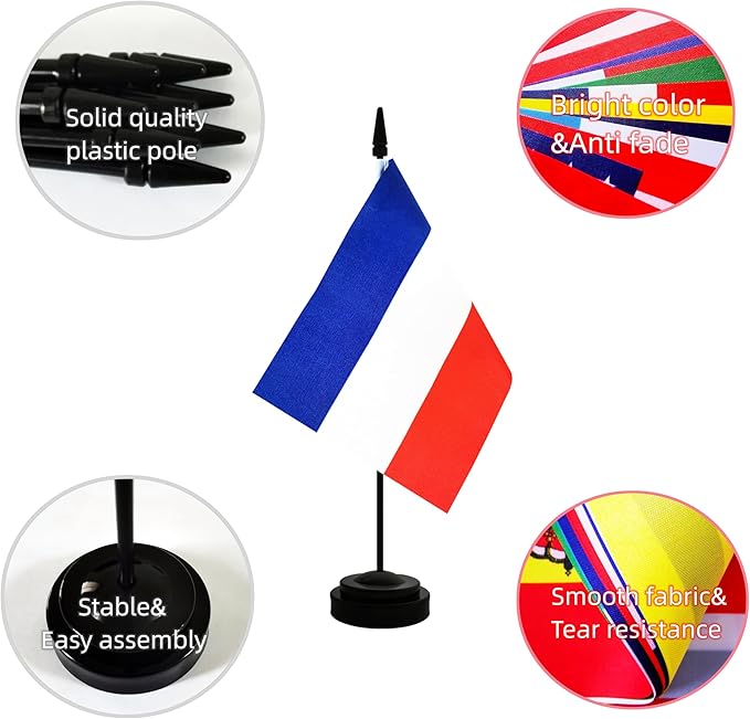 2 Pack Netherlands Desk Flag, Netherlandish Table Office Flag - Image 3