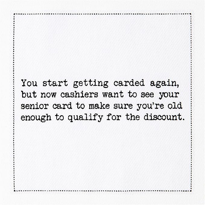 Five Star Napkins 60th Birthday Quotes White Cotton Cocktail Napkins, Beverage - Image 9