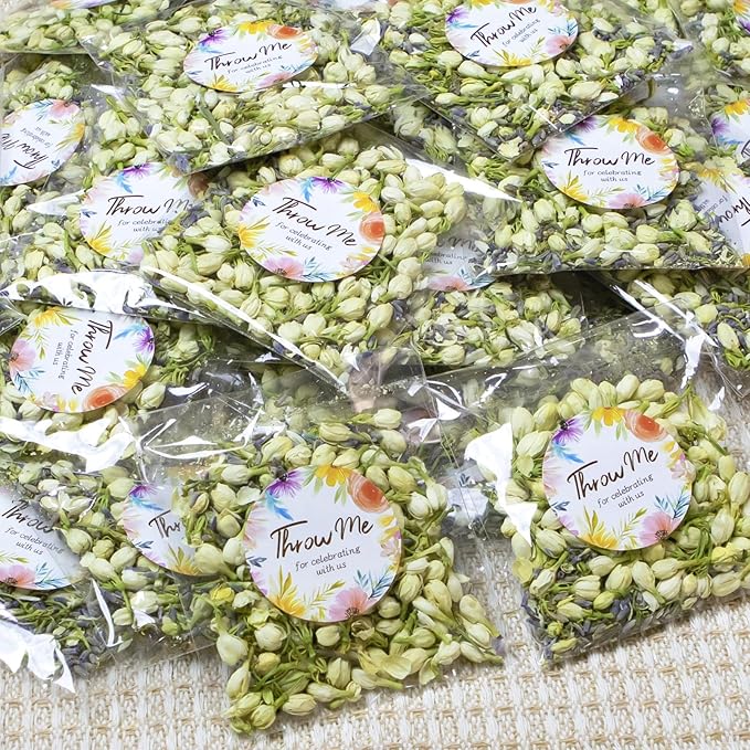 Oning 50 Pack Biodegradable Real Flower Petals Confetti, Wedding Flower Confetti - Image 8