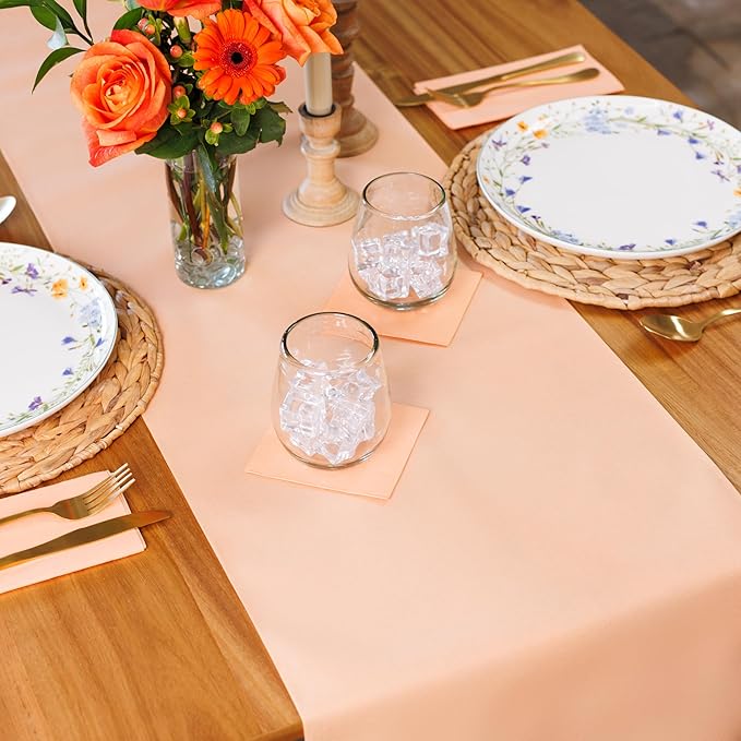 American Homestead Paper Table Runner Roll - 78 ft. Disposable Linen-Like Table - Image 2