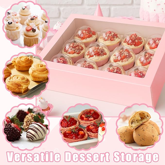 VGOODALL 12 Count Cupcake Boxes - Image 4