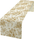 Retro Floral Table Runner, 13x90 Inch by Unknown