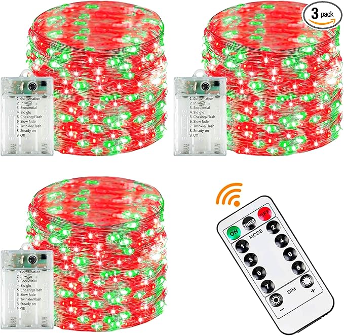 3 Pack Fairy Lights Battery Operated by Halloween