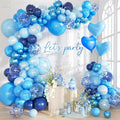 Blue Balloon and Metallic Blue Balloons Garland Arch Kit by Futureferry