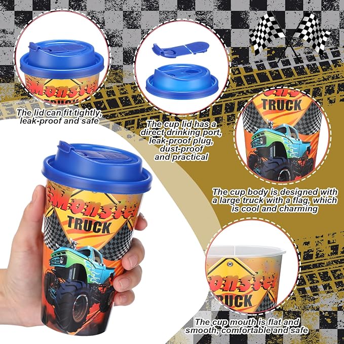 Yungyan 36 Sets Monster Truck Party Favors Goodie Cups - Image 3