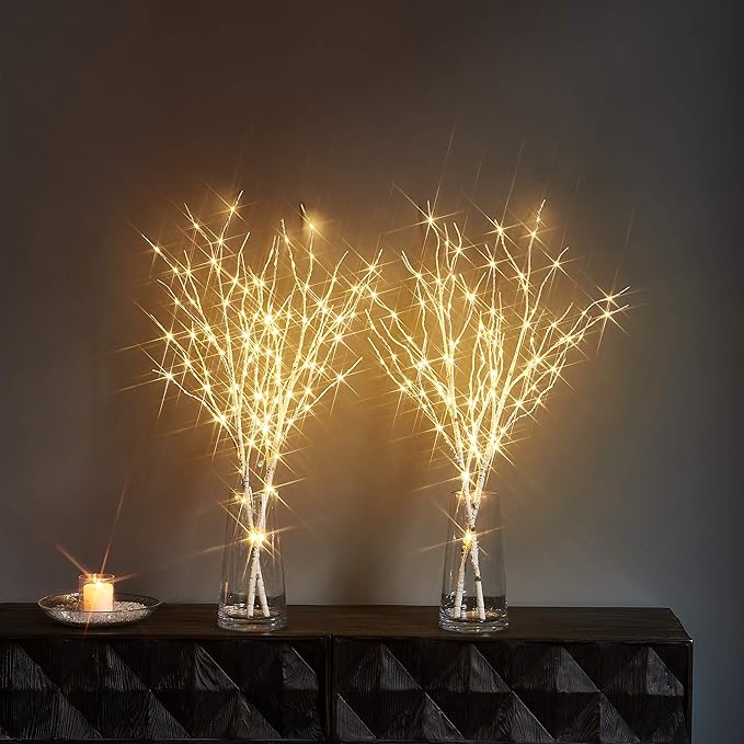 LITBLOOM Lighted White Twig Branches 32IN 100 LED - Image 6