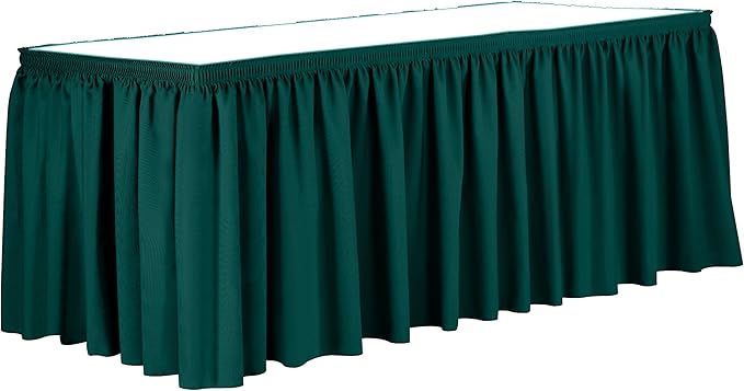Ultimate Textile Pleat Polyester Fabric Table Skirt by UltimateTextile