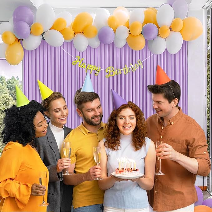 10 x 10 Feet Light Purple Backdrop Curtain - Image 5