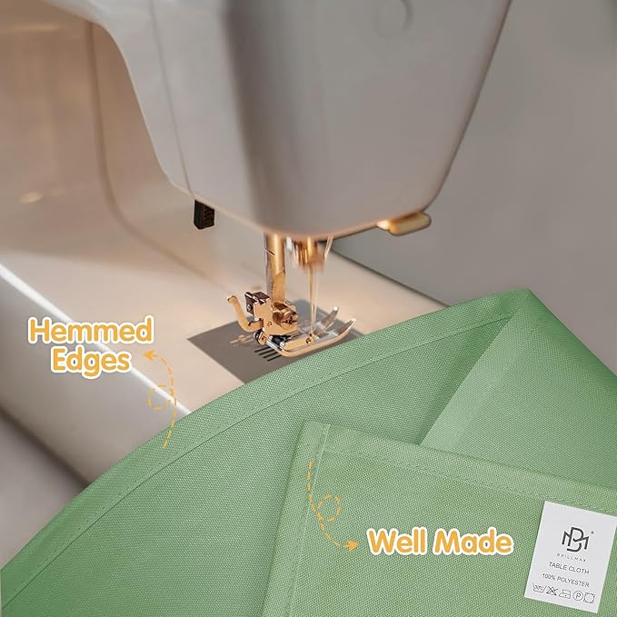 BRILLMAX 4 Pack Sage Green Tablecloths - Image 4