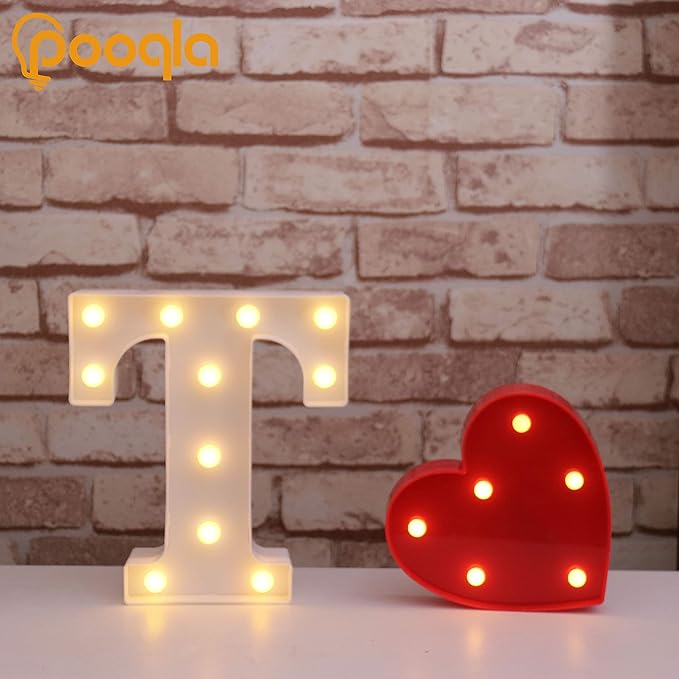 Pooqla LED Marquee Letter Lights Sign, Light Up Alphabet Letter - Image 4