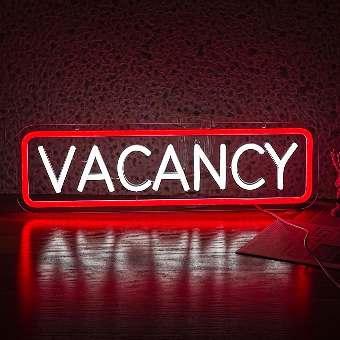Vacancy Neon Sign, Neon Sign For Business Hotel Hostel Sign Room Vacancy Sign - Image 2