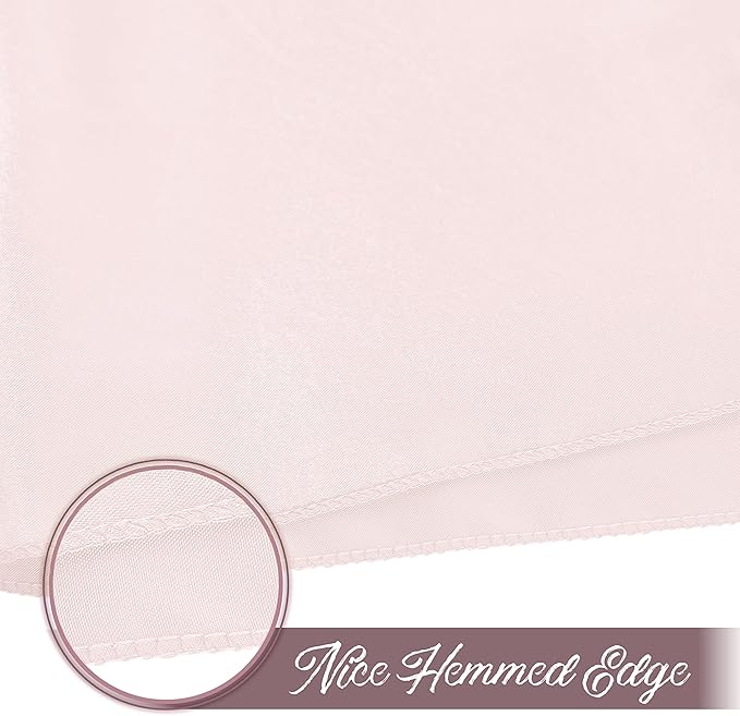 12 Pieces Light Pink Satin Napkins, Silky Soft Smooth Washable Napkins - Image 6