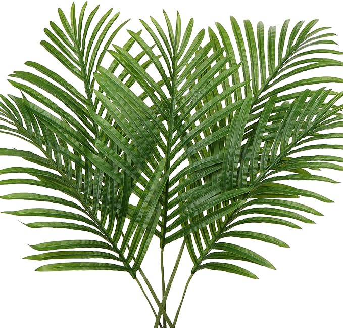 Large Artificial Palm Leaves Palm Fronds Tropical Leaves Areca Palm Branches by DILATATA