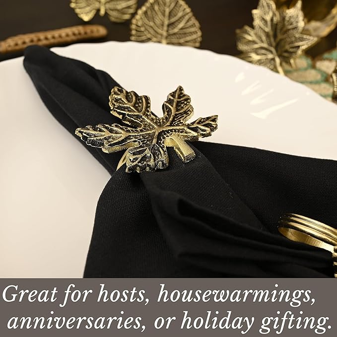 12-Piece Metal Napkin Rings - Image 2
