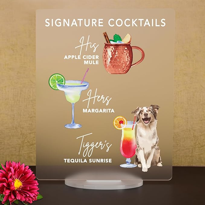 Pet Signature Drink Wedding Signs - Image 2