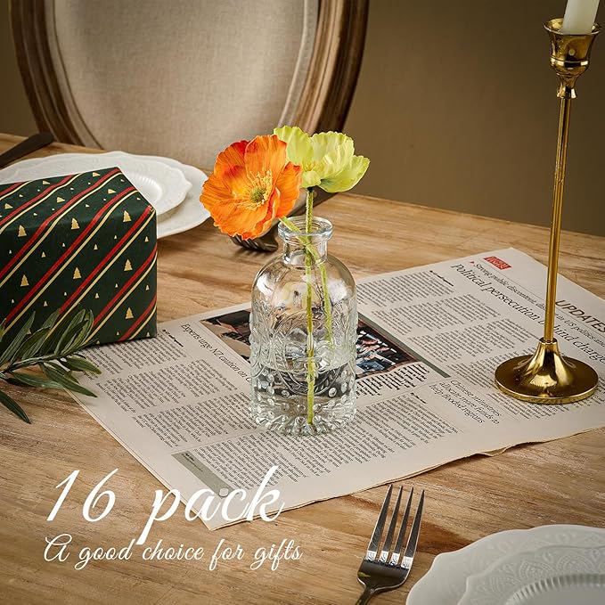 Glass Bud Vase Set of 16 Pcs Small Minimalist Vases - Image 3