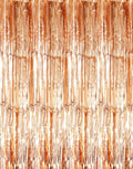 GOER 3.2 ft x 8.2 ft Metallic Tinsel Foil Fringe Curtains Party Photo Backdrop by GOER