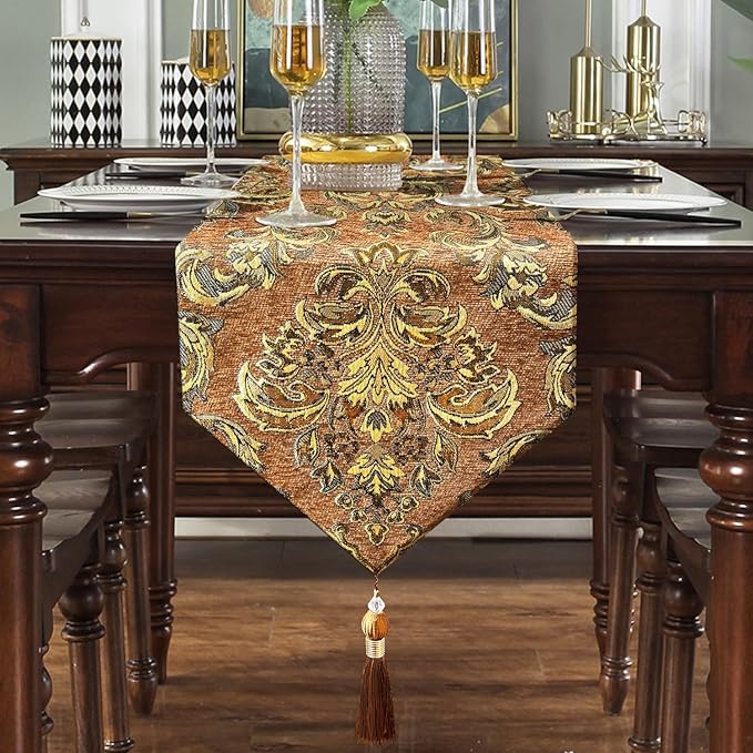Deluxe Embroidered Table Runner 84" Decoration - Image 7