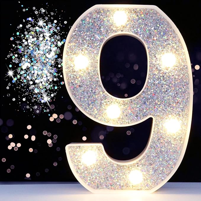 Pooqla Marquee Light up Numbers, Lighted Numbers by Pooqla