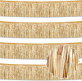 4 Pack 10 Ft Champagne Gold Foil Fringe Garland Metallic Streamers Tinsel by LANTIANCHEN