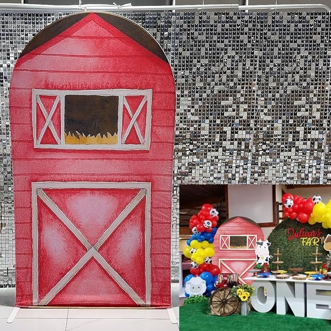 Arch Backdrop Chiara Arch Stand Covers Stretchy Spandex Fabric Farm Door by NIVIUS+PHOTO