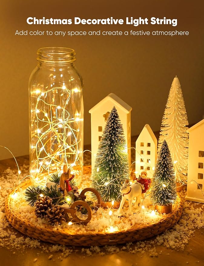 Minetom 12 Pack Fairy Lights Battery Operated String Lights, 8 Modes & Timer - Image 6