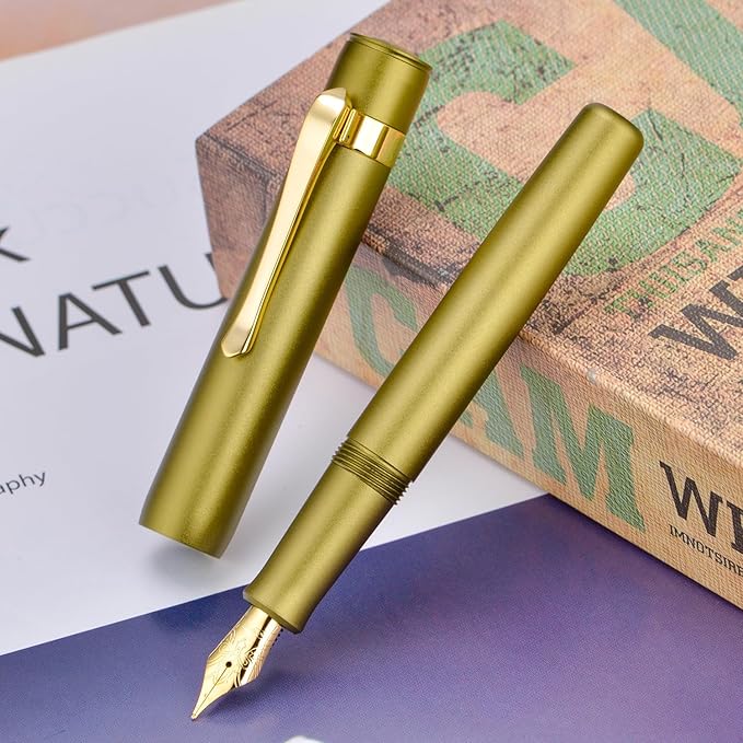 HONG DIAN M2 Black Forest Mini Fountain Pen, Medium Nib & Sleek Shape Aluminium - Image 7