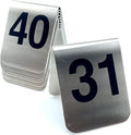 10 Pcs Metal Place Cards Stackable Tent Style Table Numbers，Place Card Holders by TRUEWON